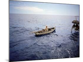 Actor Spencer Tracy Filming a Scene from the Motion Picture "The Old Man and the Sea"-Ralph Crane-Mounted Premium Photographic Print