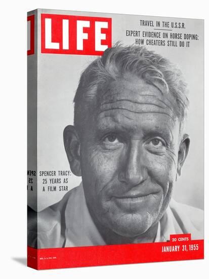 Actor Spencer Tracy, January 31, 1955-J. R. Eyerman-Stretched Canvas