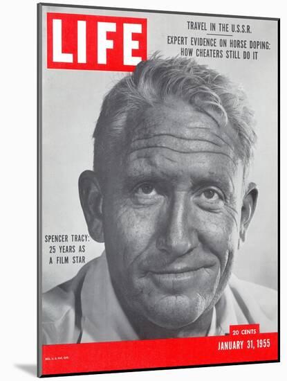 Actor Spencer Tracy, January 31, 1955-J. R. Eyerman-Mounted Photographic Print