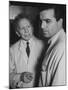 Actor Vincent Edwards with Actor Sam Jaffe as He Appears in Television Program Ben Casey-Ralph Crane-Mounted Premium Photographic Print