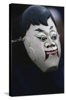 Actor Wearing Mask of Comic Character During Dixi Performance (Ground Opera)-null-Stretched Canvas