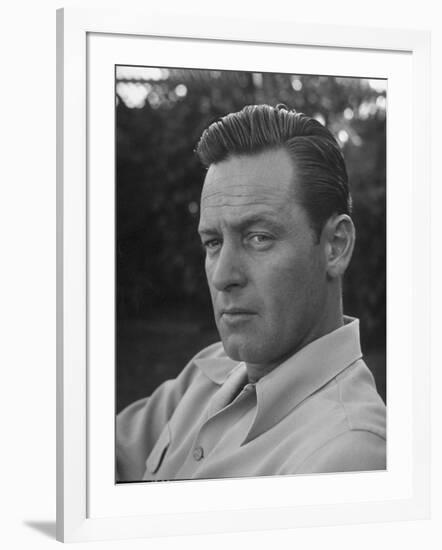 Actor William Holden Looking Serious-Allan Grant-Framed Photographic Print