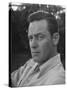 Actor William Holden Looking Serious-Allan Grant-Stretched Canvas