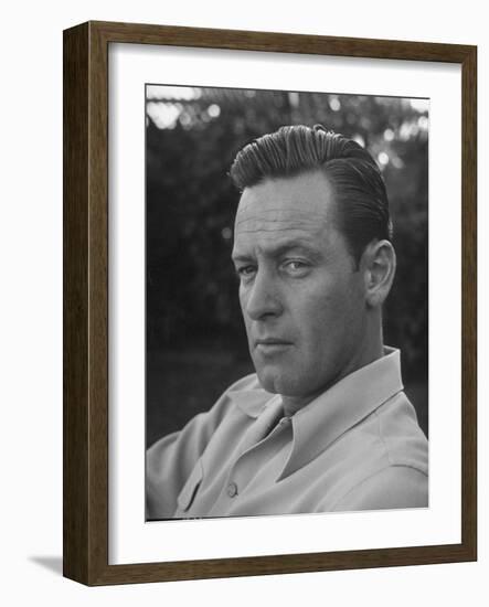 Actor William Holden Looking Serious-Allan Grant-Framed Photographic Print