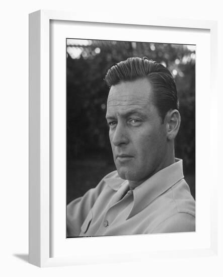 Actor William Holden Looking Serious-Allan Grant-Framed Photographic Print