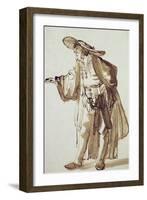 Actor with a Broad-Rimmed Hat-Rembrandt van Rijn-Framed Giclee Print