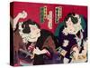 Actors as Sumo Wrestlers-Kunichika toyohara-Stretched Canvas