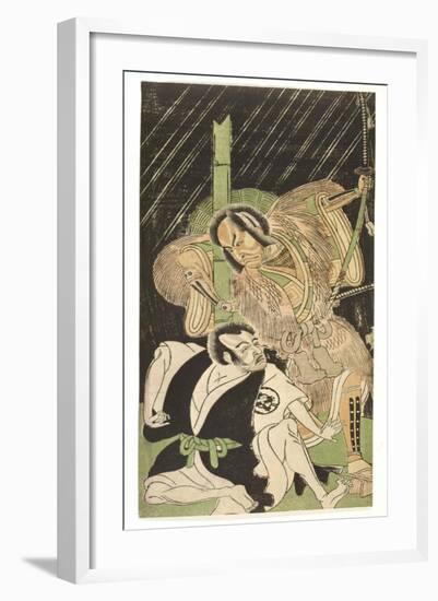 Actors as Sumurai, 18th Century-Shunshô-Framed Giclee Print