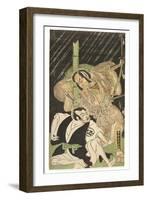 Actors as Sumurai, 18th Century-Shunshô-Framed Giclee Print