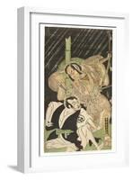 Actors as Sumurai, 18th Century-Shunshô-Framed Giclee Print