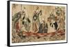 Actors as the Seven Gods of Fortune on a Treasure Ship, 1800-05-Utagawa Toyokuni-Framed Stretched Canvas