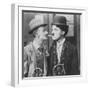 Actors Charlie Chaplin and Ben Turpin in Film His New Job-null-Framed Premium Photographic Print