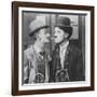 Actors Charlie Chaplin and Ben Turpin in Film His New Job-null-Framed Premium Photographic Print