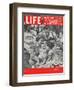 Actors Dezi Arnaz and Wife Lucille Ball with Children, Desi Jr. and Lucie, at Home, April 6, 1953-Ed Clark-Framed Photographic Print