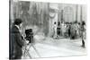 Actors from the Academie and Comedie Francaise Filming the 'Retour D'Ulysse' in 1909 (B/W Photo)-French Photographer-Stretched Canvas