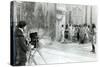 Actors from the Academie and Comedie Francaise Filming the 'Retour D'Ulysse' in 1909 (B/W Photo)-French Photographer-Stretched Canvas