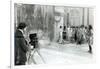 Actors from the Academie and Comedie Francaise Filming the 'Retour D'Ulysse' in 1909 (B/W Photo)-French Photographer-Framed Giclee Print