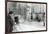 Actors from the Academie and Comedie Francaise Filming the 'Retour D'Ulysse' in 1909 (B/W Photo)-French Photographer-Framed Giclee Print