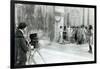 Actors from the Academie and Comedie Francaise Filming the 'Retour D'Ulysse' in 1909 (B/W Photo)-French Photographer-Framed Giclee Print