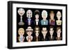 Actors from the BBC television series 'Doctor Who'-Neale Osborne-Framed Giclee Print