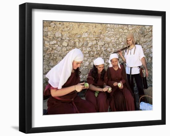 Actors in the Moorish Castle, Sesimbra, Portugal-Yadid Levy-Framed Premium Photographic Print
