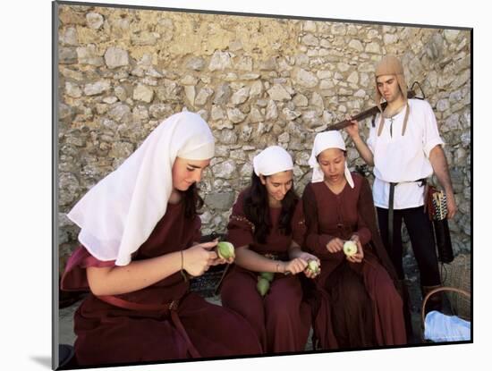 Actors in the Moorish Castle, Sesimbra, Portugal-Yadid Levy-Mounted Photographic Print