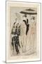 Actors in the Play Oakinai Hiruga Kojima, Nakamura Theater, Xi/1784, 1784-Torii Kiyonaga-Mounted Giclee Print