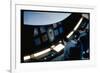 Actors Keir Dullea and Gray Lockwood Sitting at Console in Scene of "2001: A Space Odyssey"-Dmitri Kessel-Framed Photographic Print