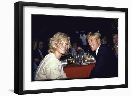 Actors Kim Basinger and Robert Redford-Ann Clifford-Framed Photographic Print