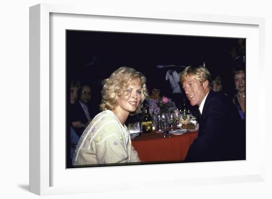 Actors Kim Basinger and Robert Redford-Ann Clifford-Framed Photographic Print