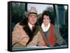 Actors Larry Hagman and Linda Gray-David Mcgough-Framed Stretched Canvas
