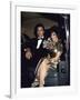 Actors Michael Nader and Joan Collins Sitting in a Car-John Paschal-Framed Premium Photographic Print