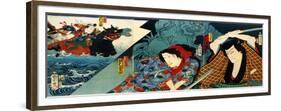 Actors Nakamura Shikan and Sawamura Tanosuke-Kunichika toyohara-Framed Giclee Print