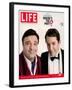 Actors Nathan Lane and Matthew Broderick Getting the Last Laugh of 2005, December 30, 2005-George Lange-Framed Photographic Print