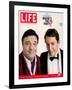 Actors Nathan Lane and Matthew Broderick Getting the Last Laugh of 2005, December 30, 2005-George Lange-Framed Photographic Print