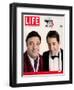 Actors Nathan Lane and Matthew Broderick Getting the Last Laugh of 2005, December 30, 2005-George Lange-Framed Photographic Print