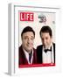 Actors Nathan Lane and Matthew Broderick Getting the Last Laugh of 2005, December 30, 2005-George Lange-Framed Photographic Print