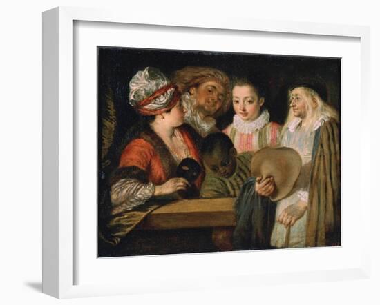 Actors of the Comédie Française, 1711-1712-Jean-Antoine Watteau-Framed Giclee Print