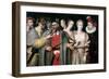 Actors of the Commedia Dell'Arte-Francois Bunel-Framed Giclee Print