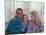 Actors Paul Newman and Joanne Woodward at Home with Their Daughter-Mark Kauffman-Mounted Premium Photographic Print