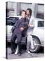 Actors Philip Michael Thomas and Shooting Scene From Thomas's Television Series "Miami Vice"-David Mcgough-Stretched Canvas