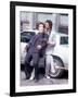 Actors Philip Michael Thomas and Shooting Scene From Thomas's Television Series "Miami Vice"-David Mcgough-Framed Premium Photographic Print