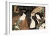 Actors Sawamura Tanosuke as Seigen and Kawarazaki Gonjuro as Matsuwakamaru-Kunichika toyohara-Framed Giclee Print