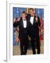 Actors Screenwriters Matt Damon and Ben Affleck Holding their Oscars in Press Room Atacademy Awards-Mirek Towski-Framed Premium Photographic Print