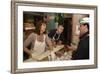 Actors Susan Sarandon and Tim Robbins Serving Meals at Feeding Stations for Workers at Ground Zero-null-Framed Photo