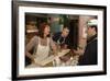 Actors Susan Sarandon and Tim Robbins Serving Meals at Feeding Stations for Workers at Ground Zero-null-Framed Photo