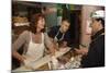 Actors Susan Sarandon and Tim Robbins Serving Meals at Feeding Stations for Workers at Ground Zero-null-Mounted Photo