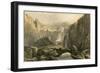 Actou Mountains-null-Framed Art Print