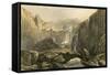 Actou Mountains-null-Framed Stretched Canvas