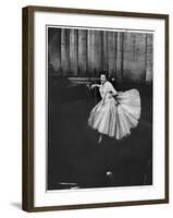 Actress and Singer Judy Garland Twirling Into a Dance Step During a Performance at the Palladium-Cornell Capa-Framed Photographic Print